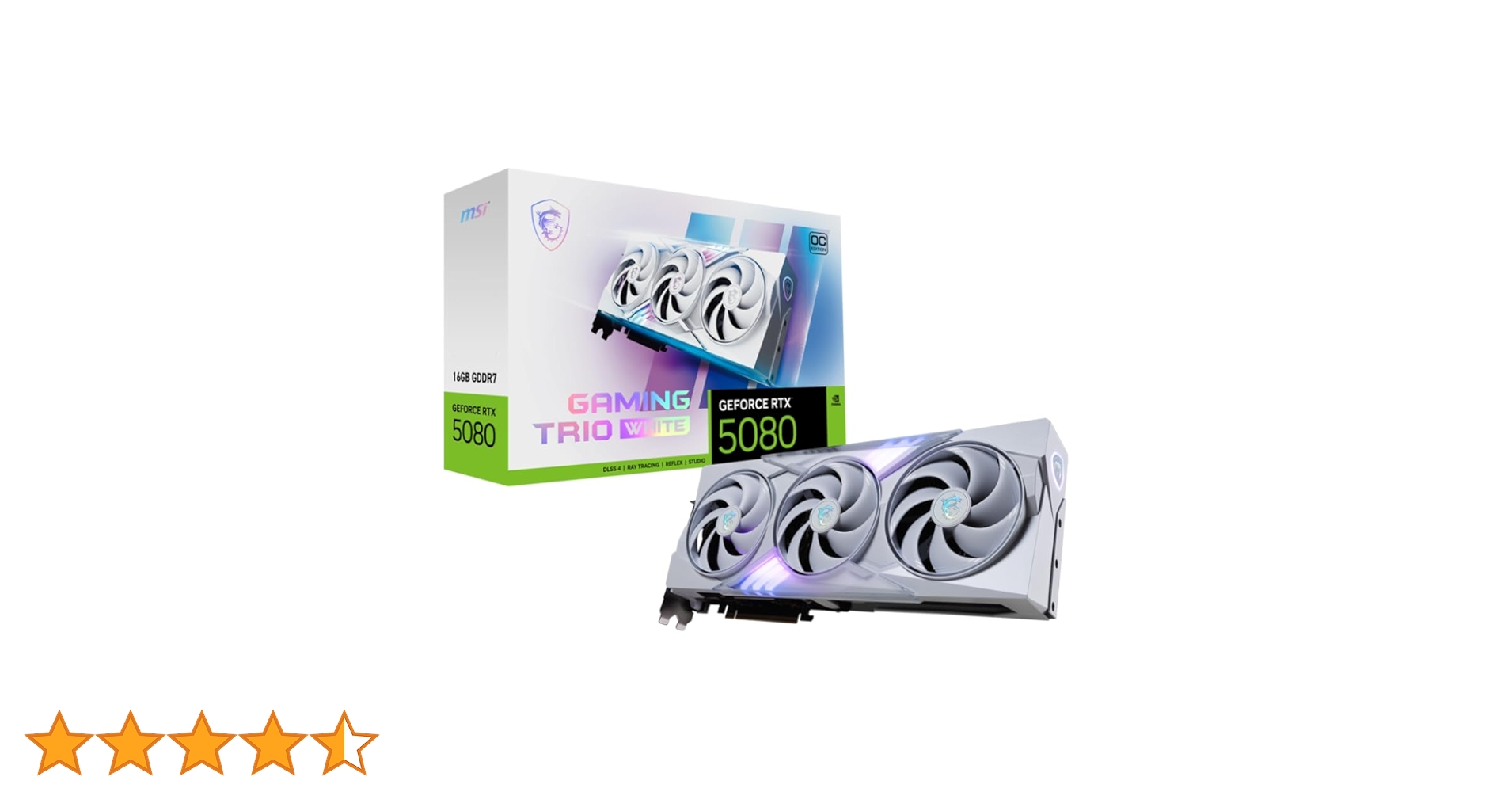 Amazon.co.jp: MSI GeForce RTX 5080 16G GAMING TRIO OC WHITE